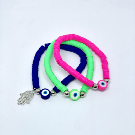 Rubber Beads Bracelet 